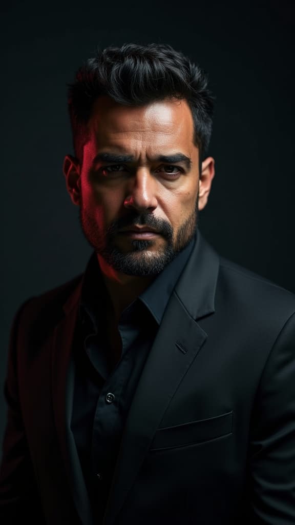 Bold & Dark example headshot